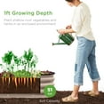thumbnail image 5 of Best Choice Products 4x2x1ft Outdoor Raised Metal Oval Garden Bed, Planter Box for Vegetables, Flowers - Taupe, 5 of 9
