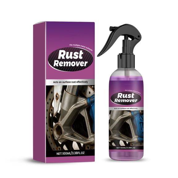 Rust Remover For Automobiles Metals And Furniture Multi Purpose Cleaning Solution 3.4 Fluid Ounce Bottle