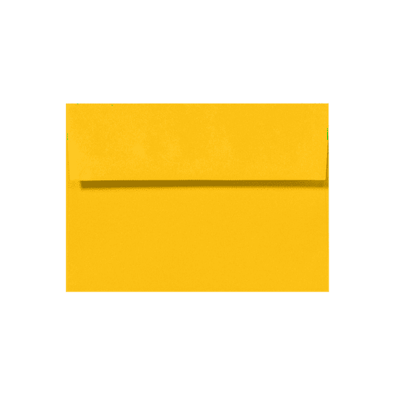LUXPaper A6 Peel & Press Invitation Envelopes, 4 3/4 x 6 1/2, 80 lb. Sunflower Yellow, 1000 Pack