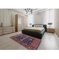 thumbnail image 5 of Ahgly Company Machine Washable Indoor Square Industrial Modern Rose Dust Purple Area Rugs, 8' Square, 5 of 7