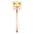 thumbnail image 3 of Clara Pucci 14K Rose Gold 2.5ct Yellow Solitaire Ring for Women, 3 of 7