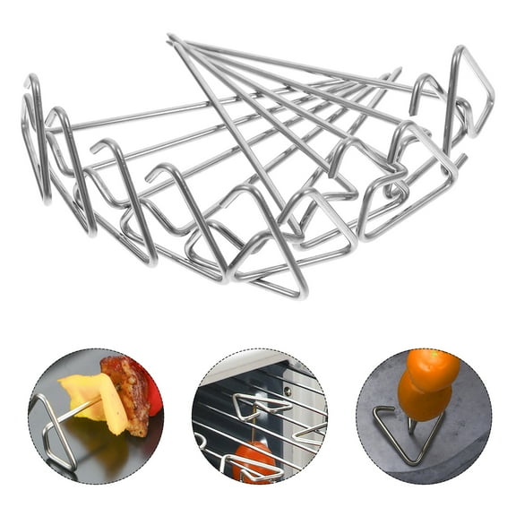 HOOWIFFY Whamvox Stainless Steel Skewers Set for Air Fryer, BBQ, Grilling, Outdoor Cooking with Compact and Design