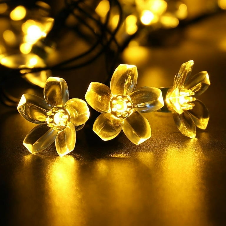 QiShi Garden Solar String Lights, 50 LED Blossom for Outdoor QiShi Garden Solar String Lights, 50 LED Blossom for Outdoor