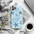thumbnail image 5 of Blue Seashell & Starfish iPhone Case – Ocean Beach Coastal Phone Cover for iPhone 16 15 14 13 12 11 Pro Max, 5 of 5
