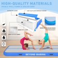 thumbnail image 3 of BEYOND MARINA Air Gymnastics Tumble Track Inflatable Tumbling Air Mats for Home Yoga Use Blue 16ft, 3 of 6