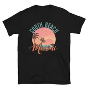 Vacations Funny South Beach Miami 8th Street Call A Cab Unisex T-Shirt