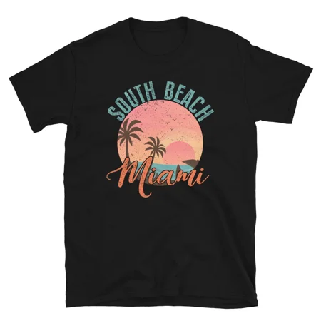 Vacations Funny South Beach Miami 8th Street Call A Cab Unisex T-Shirt
