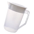 thumbnail image 2 of MasteelfCA 1pc Cold Water Pitcher High Temperature Resistant Plastic Beverage Pitcher with Scale for Storage Water Scented Tea 2L(White), 2 of 7