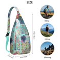 thumbnail image 2 of Earthy Artistic Sling Pack - Adjustable Crossbody Bag with Retro Designs, 2 of 4