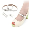thumbnail image 5 of Wholesal Shoe Accessories Adjustable Anti-skid Straps Ankle Tie Strap Band Bundle Shoelace Locking High Heels WHITE, 5 of 8