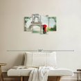 thumbnail image 2 of Elephant Stock Tropical Paris Romance Wall Art - Horizontal Multi Panel Canvas - Living Room Wall Decor - Places Multi Panel - Red And Green Decor - 30" x 18", 2 of 4