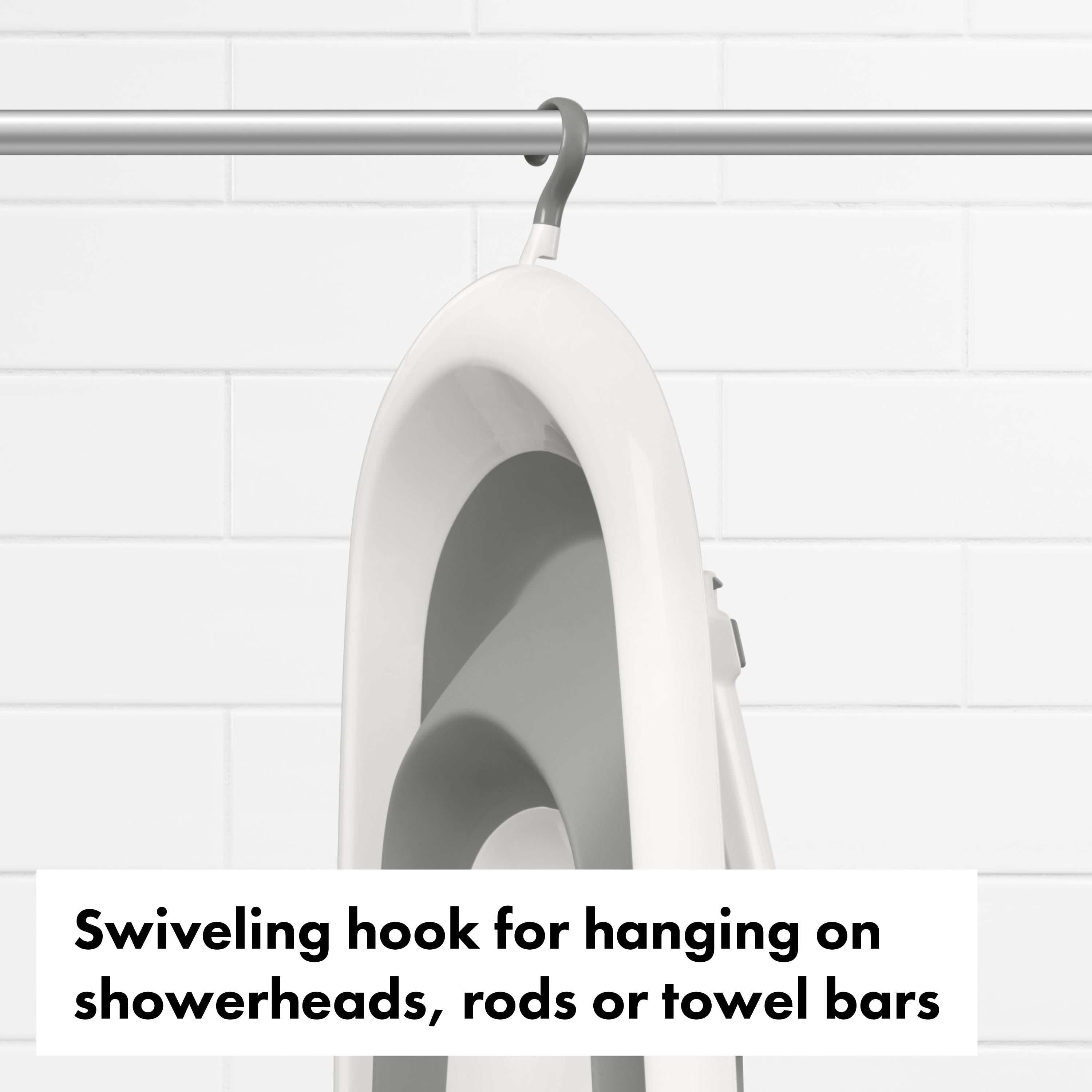OXO Tot Convertible Sink-to-Tub Infant Bath, Gray, BPA-Free Plastic
