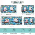 thumbnail image 3 of Cute Owls Blue Plush Pillowcase, Luxury Soft King Pillow Case for Hair and Skin, Standard Size Pillow Covers with Zipper Closure, 20x30in Home Decor Gifts, 3 of 7