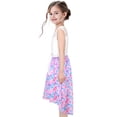 thumbnail image 4 of Girls Dress Lace Hi-lo Sundress Fish Scale Mermaid Tale Sleeveless 12 Years, 4 of 7