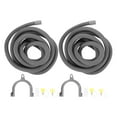 Diaedge 2 Sets Washing Machine Drain Hose Servineart Washer Drain Hose Extension Kits Flexible