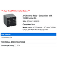 thumbnail image 2 of A/C Control Relay - Compatible with 2008 Pontiac G6, 2 of 2