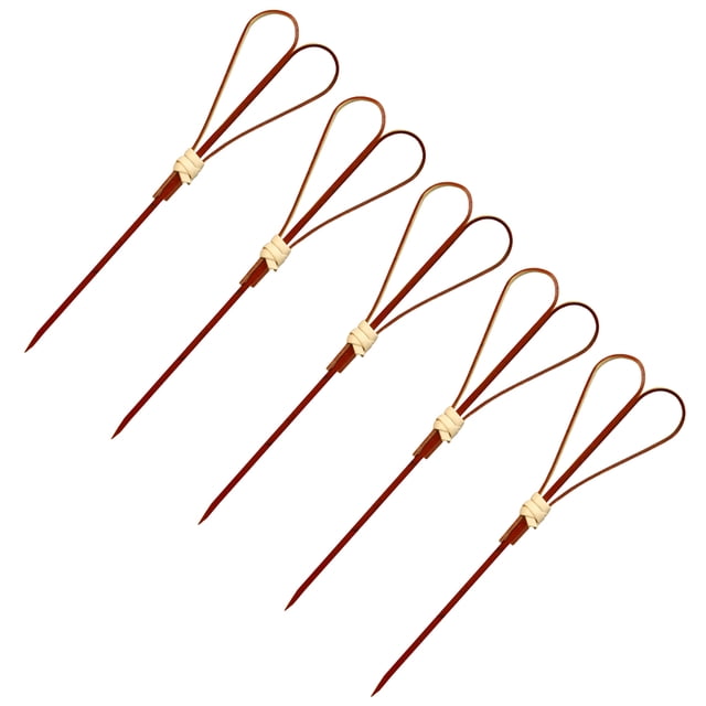 50 Pcs 12 cm Cocktail Picks Creative Handmade Scissors Shaped Appetizer Picks Fruit Picks Party Supplies (Red)