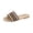 Light Brown, variant on Ethnic Print Shoes, Open Toe Casual Slides, Boho Beach Sandals, Slip-On Shoes, Bohemian Stripe Sandals, Women's Woven Pattern Slide Sandals, Bohemian Stripe Flat Summer Shoes, Black 6.5