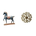 thumbnail image 1 of Elegante Escultura De Caballo, Ingeniosa Figura De Metal, Decoración Rústica Feng Shui Para Sala De Estar, Oficina, Escritorio, Estantería, Adorno Colgante De Pared, Estatua 3D, 1 of 8