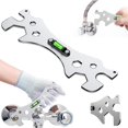 thumbnail image 1 of Shower Wrench,Multifunctional Wrench Tool,Curved Angle Leveling Wrenches,Bathroom Installation And Maintenance Bathroom Wrench Tool,for 8-30mm Hex Screw, 1 of 5