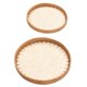 thumbnail image 3 of 2pcs Woven Snack Serving Tray Round Traditional Handmade Art Style Rattan Decorative Tray for Food Fruit, 3 of 4