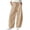 Beige, variant on Women's Corduroy Barrel Pants, Vintage Drawstring Elastic Waist Wide Leg Trousers, Y2k Baggy Boyfriend Harem Pants with Pockets, Soft Warm Corduroy Pants for Women, Fall and Winter Casual Beige
