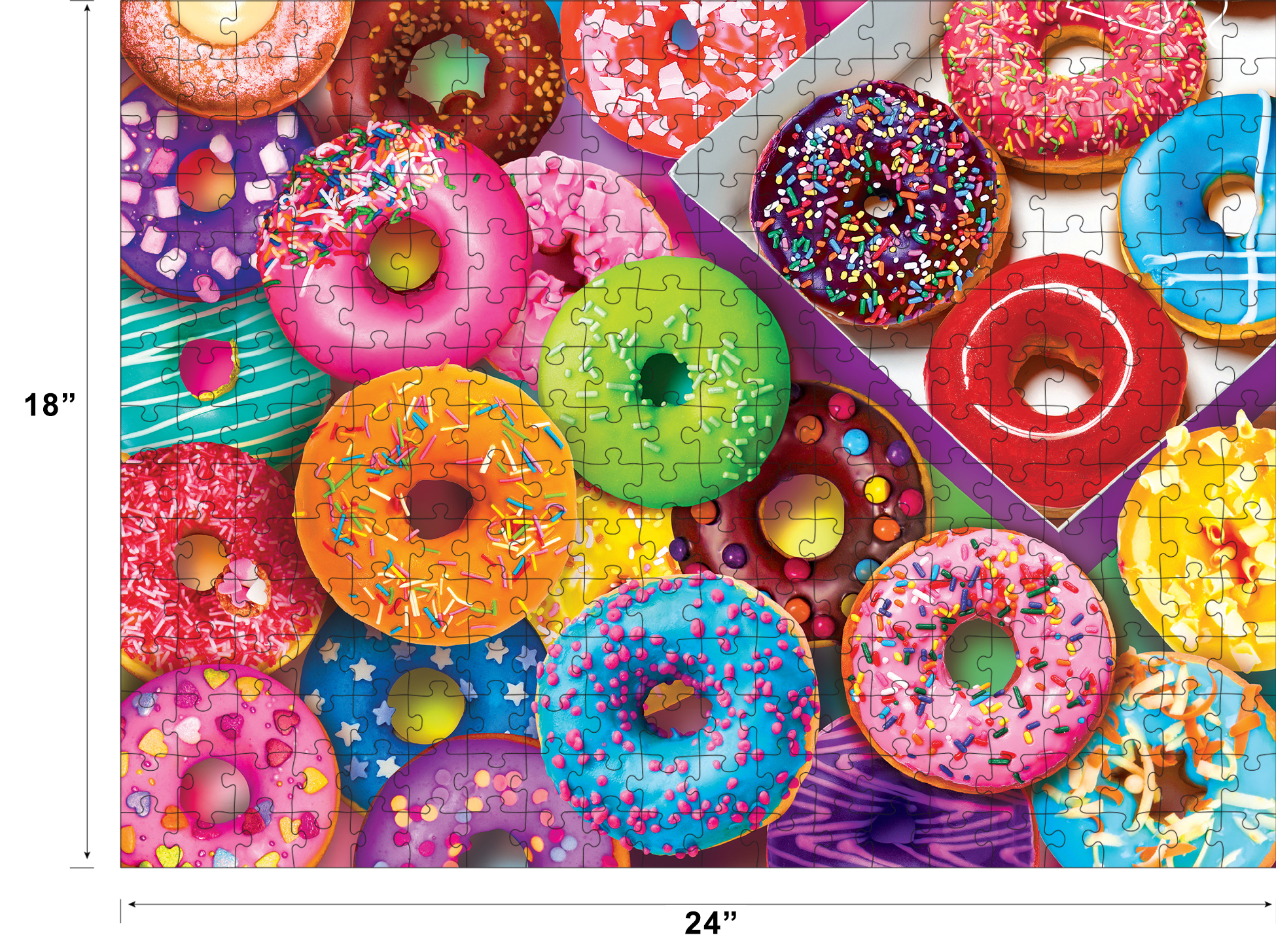Cra-Z-Art Yummy Puzzles 300-Piece I Love Donuts Jigsaw Puzzle - image 5 of 6