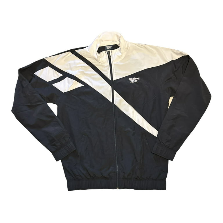Gutter jævnt Lærd Reebok Men's Embroidered Logo Classics Lightweight Woven Track Jacket  (Black, XL) - Walmart.com