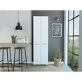 thumbnail image 3 of TUHOME Baleare Pantry Cabinet  Engineered Wood Pantries in  White, 3 of 13