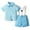 Blue-a, variant on Kids Boys Gentleman Wedding Outfits Collared Dress Shirt Suspender Kids Boy Easter Outfit Kids Boy Clothes 4-5 Years