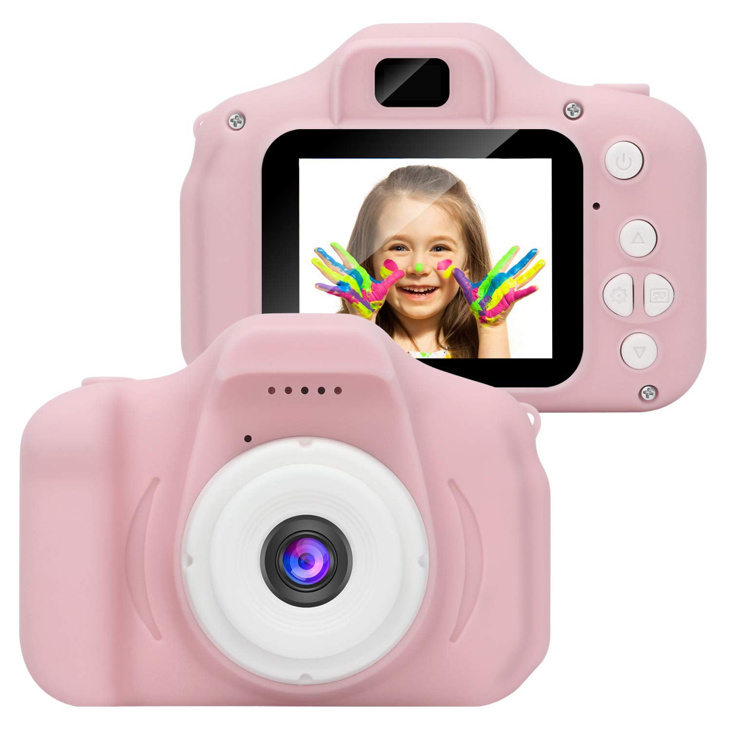 8MP Dual-Lens Face Recognition Kids Children Shockproof Digital Camera 