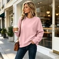 thumbnail image 2 of Oversized Crewneck Sweatshirts for Women Warm Comfy Fleece Cute Sweatshirts | No Hood Scoop Neck, Over Sized Loose Fitted, Lightweight Soft Cozy, Teens Juniors Boyfriend,2XL, 2 of 6