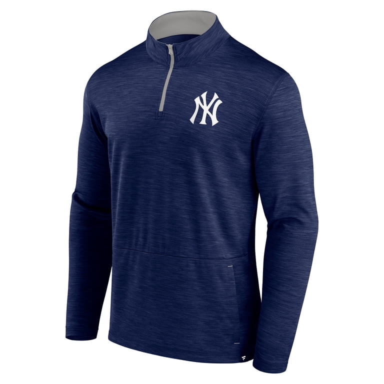 Men's Fanatics Heather Navy New York Yankees Fundamentals Quarter
