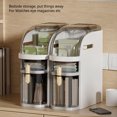 thumbnail image 3 of Bathroom Storage Cabinet For Small Spaces, Vertical Storage Unit With Clear Drawers And Casters Storage Cabinet For Skinny Bathroom Storage Corner Floor, 3 of 8