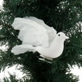 thumbnail image 2 of Kurt Adler Christmas Tree Clip Ornament – White Feather Flying Dove with Poseable Wings, 6” (Pack of 1), 2 of 2