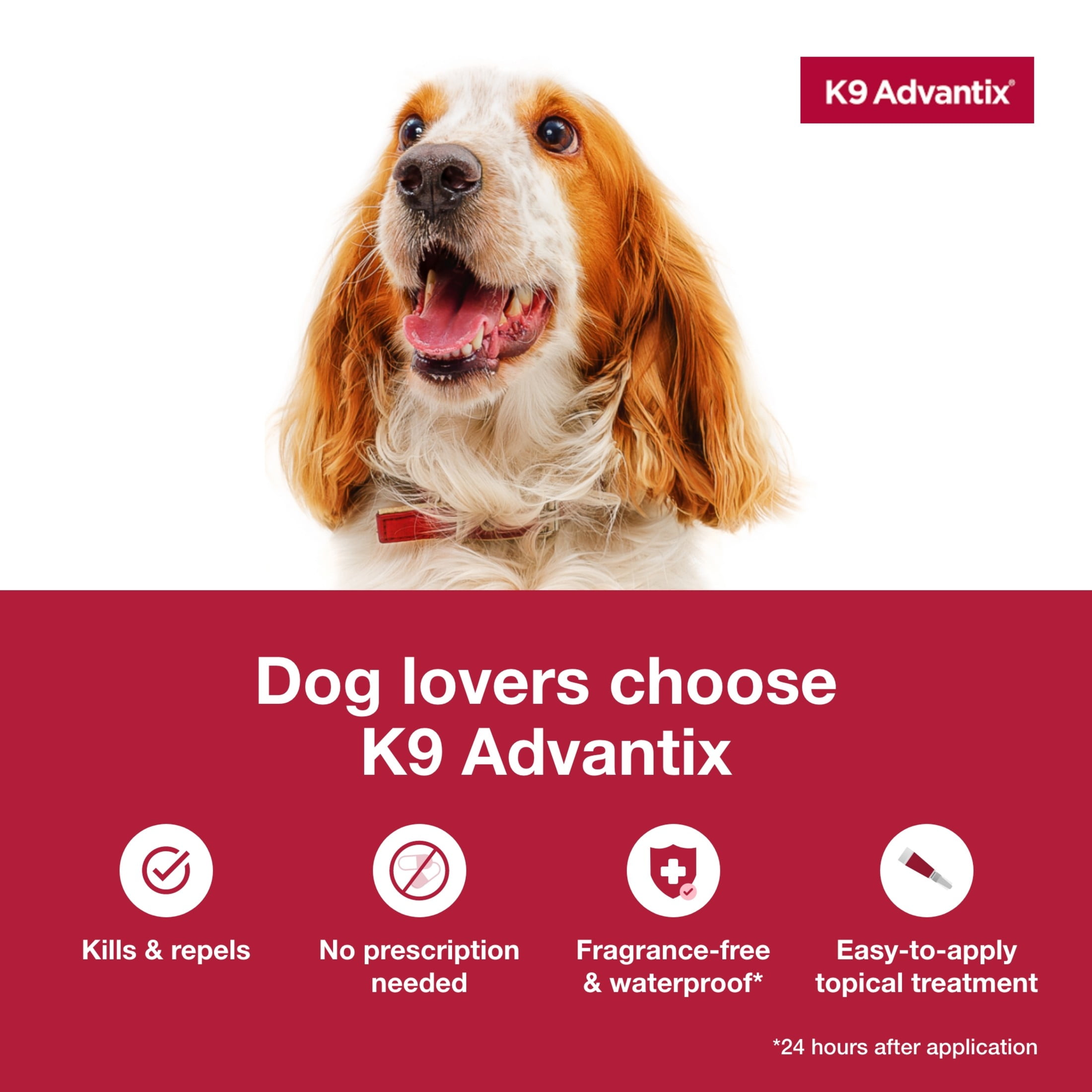 K9 Advantix Monthly Flea & Tick Prevention for Small Dogs 4-10 lbs, 2-Monthly  Treatments 