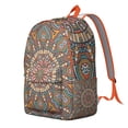thumbnail image 2 of Extra Large Boho Mandala Floral Backpack, Big Capacity Bookbag for College School with Laptop Compartment, Travel Daypack, Excellent Gift Idea, 2 of 5