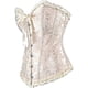 thumbnail image 2 of Szivyshi Women's Overbust Sweetheart Lace Up Plastic Bones Corset Bustier Top, 2 of 4