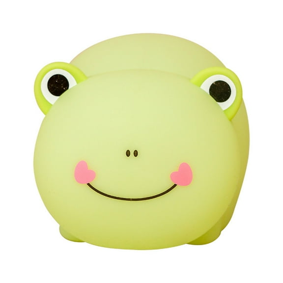 KEINXS Cute Kids Night Light Night Lamp Night Lights for Kids Bedroom Toddler Baby Portable Silicone Battery Led Nightlight Nursery (Frog)