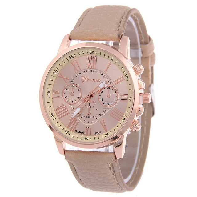 Reloj deportivo de cuarzo con múltiples punteros y correa de cristal azul para mujer