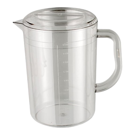 Esquirla Transparent Water Pitcher with Lid, Household Cold Water Kettle, Portable Fridge Pitcher, Water Jug for Lemonade, Fridge Juice, Iced Tea 1800ml 19.5cmx11.5cm
