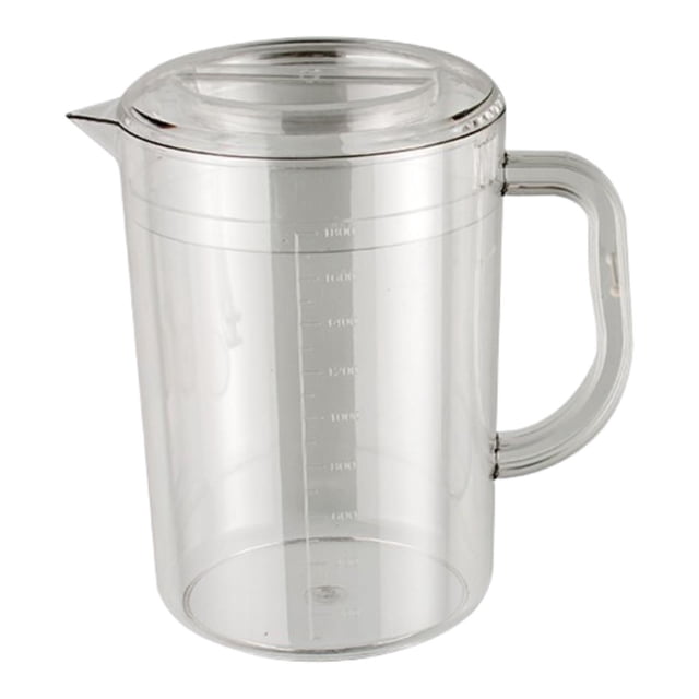 Jarra de agua Jarra de agua, fácil de limpiar, función multifiente doméstica con tapa, tetera helada para bebidas de armario de enfriamiento 1800ml 195CMX115cm