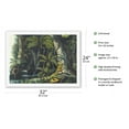 thumbnail image 2 of Amazon Rain Forest Brazil - Palm Trees - Hunting Cheetah - Vintage Botanical Illustration by Carl Friedrich Philipp von Martius c.1820s - Japanese Unryu Rice Paper Art Print 24 x 32 in, 2 of 4