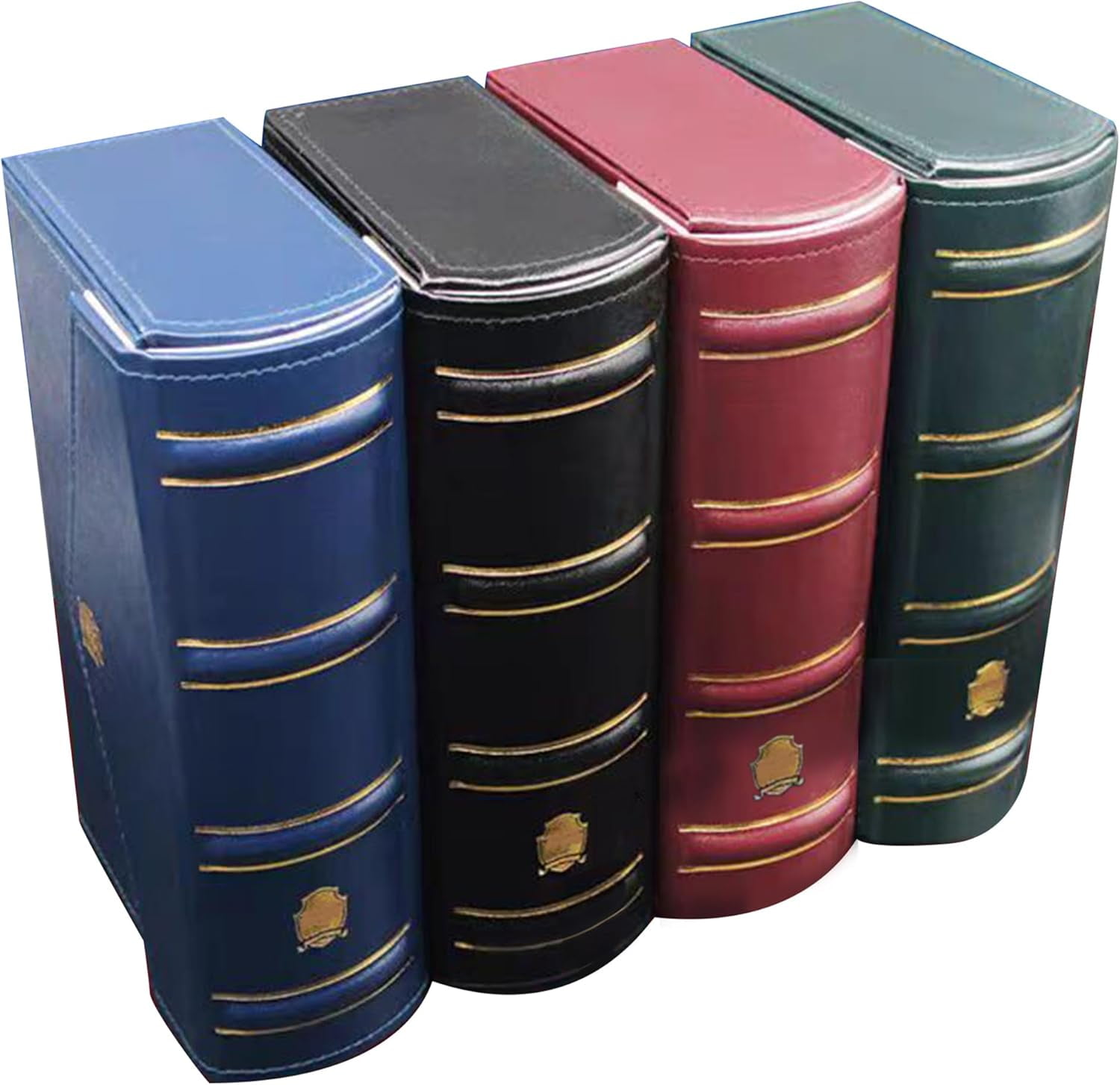 Leather Cash Collection Storage Box: PMG Graded Banknote Holder, Currency Banknotes Collecting Holder, Currency Organizer Protective Case for Trading Cards Stamps Tickets (Blue)