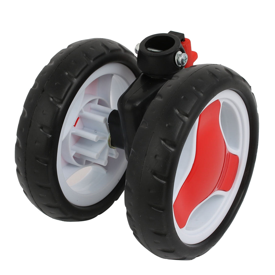 5-inch Diameter Double Wheel Plastic Swivel Pulley Roller for 19mm Tube 