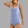 thumbnail image 2 of Kaemgyyd Womens' Seamless Shapewear Comfortable Stretch Square Collar Sleeveless Butt Lifter Bodysuit Romper, 2 of 7
