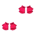 thumbnail image 2 of Guantes sin dedos Minnieouse 1 par cómodos accesorios de ropa Color sólido medio dedo niñas niños guantes para invierno Rosa roja 2Conjunto, 2 of 6