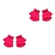 thumbnail image 1 of Qarigey 1 par de guantes sin dedos cómodos accesorios de ropa de Color sólido medio dedo niñas niños guantes para invierno rosa rojo Rosa roja 2piezas, 1 of 6