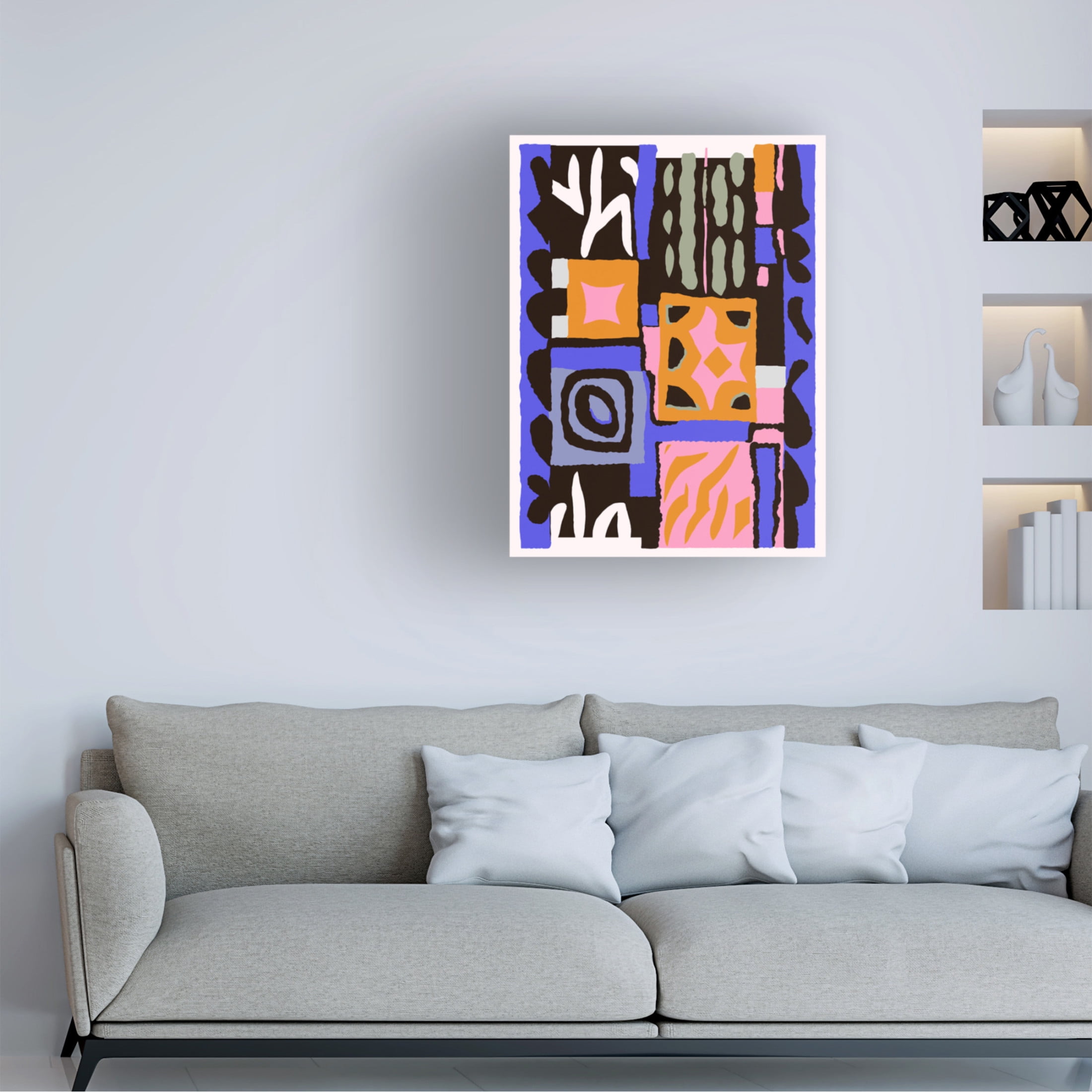 Trademark Fine Art Treechild Purple Peru Pattern Canvas Wall Art