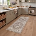 thumbnail image 5 of KUETH Modern 5x7 Area Rugs for Living Room, Non Slip Machine Washable Retro Rugs, Low Pile Chenille Print Rug for Bedroom, Dining Room, Home Office, 5 of 6